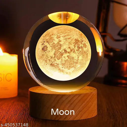 3D Moon Crystal Ball