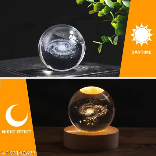 Glass Lamp 3D Ball Astronomy