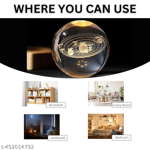 Explorer 3D Galaxy Crystal Bal