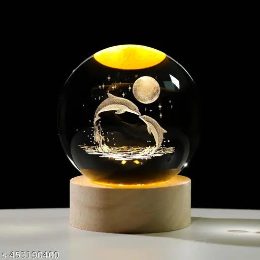 Glass Lamp 3D Ball Astronomy Night Lamp