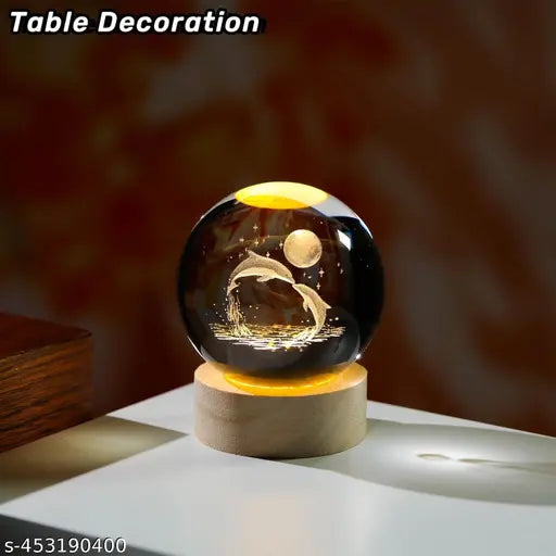 Glass Lamp 3D Ball Astronomy Night Lamp