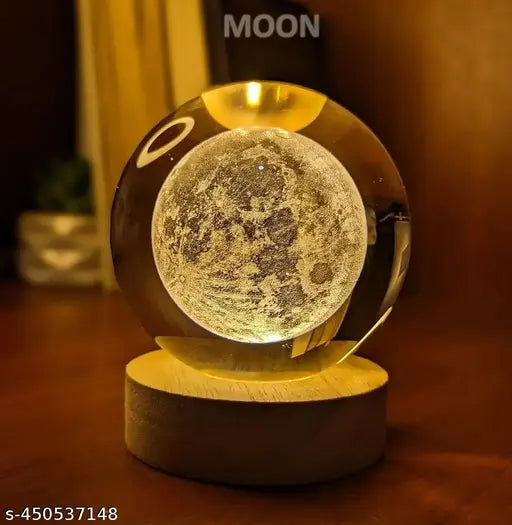 3D Moon Crystal Ball