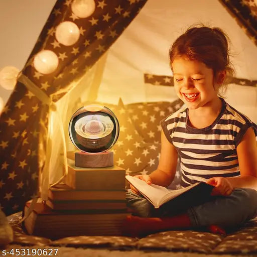 Glass Lamp 3D Ball Astronomy