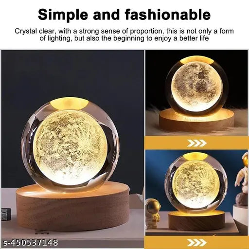 3D Moon Crystal Ball