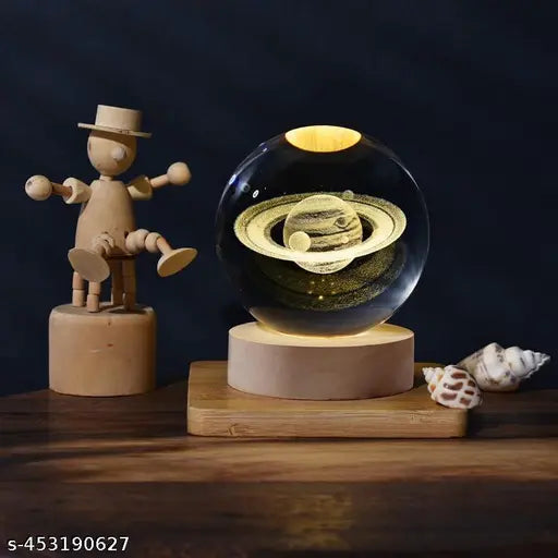 Glass Lamp 3D Ball Astronomy