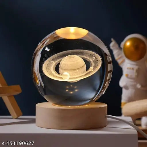 Glass Lamp 3D Ball Astronomy